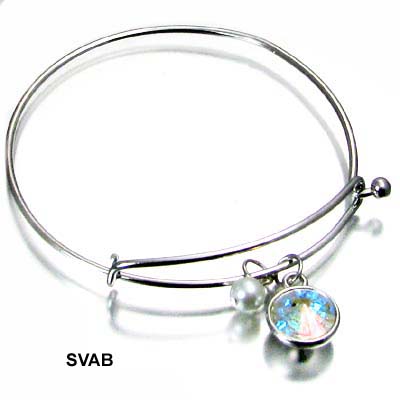 FASHION 10MM STONE BANGLE BR(BF0149-41852)