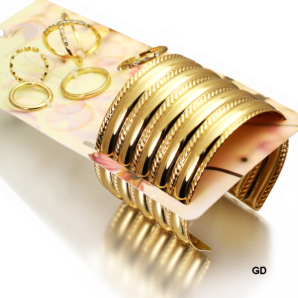 FASHION CUFF W MIDIRING SET(BF0217-ABR5027)