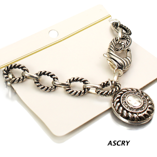 CIRCLE TEXTURE CHARM BR(BF0315-OB02461)