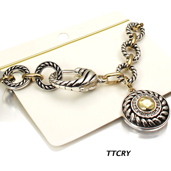 CIRCLE TEXTURE CHARM BR(BF0315-OB02461)