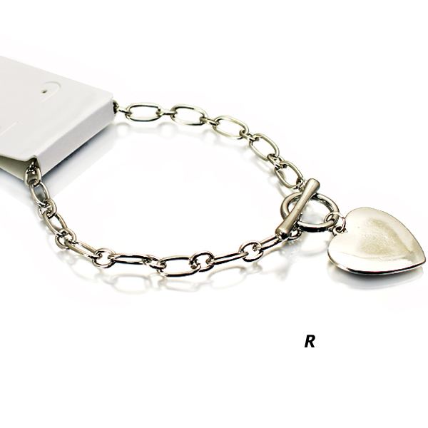 FASHION HEART TOGGLE BRACELET(BF0428-84338)