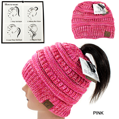 DZ-C.C KINTTED BEANIETAIL HAT (CB0009-MB816)