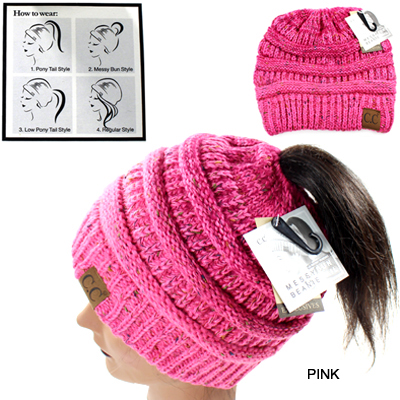 DZ-C.C CONFETTI BEANIETAIL HAT(CB0010-MB817)