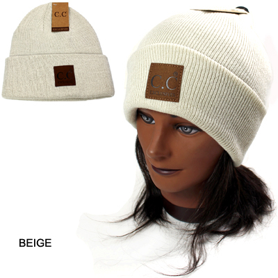 DZ-C.C CLASSIC BEANIE W A BIG BROWN(CB0018-HTM1)