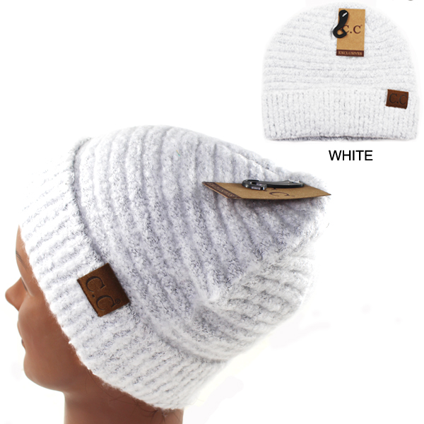 DZ-C.C SOLID BOUCLE YARN BEANIE HAT(CB0021-HAT7006)