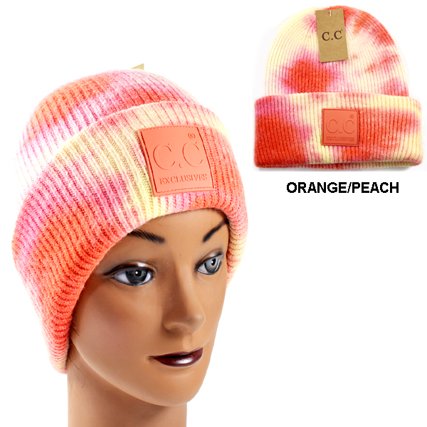 DZ-C.C TIE DYE BEANIE W RUBBER(CB0025-HET7380)