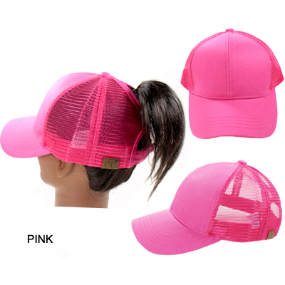 C.C PONY CAP WITH MESH(CC0001-BT4)