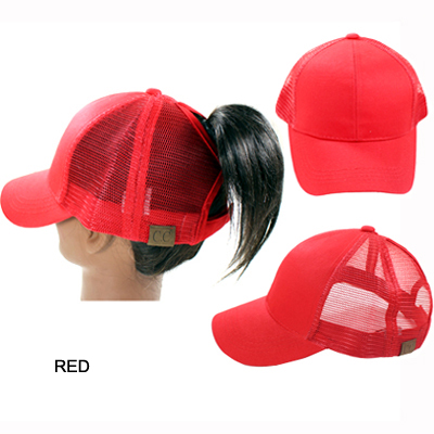 C.C PONY CAP WITH MESH(CC0001-BT4)