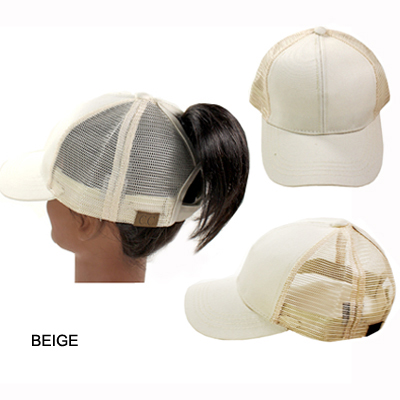 C.C PONY CAP WITH MESH(CC0001-BT4)