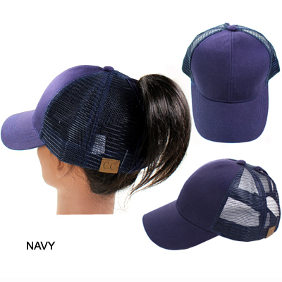 C.C PONY CAP WITH MESH(CC0001-BT4)