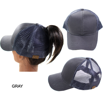 C.C PONY CAP WITH MESH(CC0001-BT4)