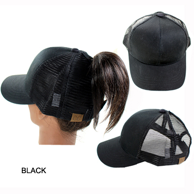 C.C PONY CAP WITH MESH(CC0001-BT4)