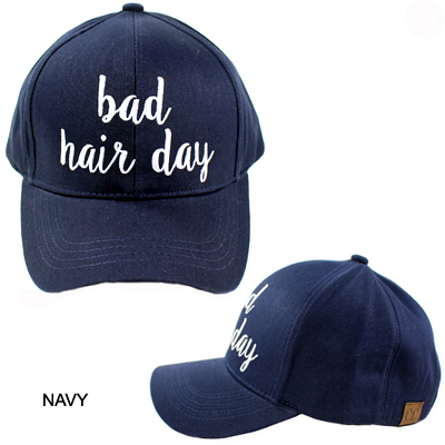 C.C EMBROIDERED CAP/BED HAIR DAY(CC0002-BA2017)