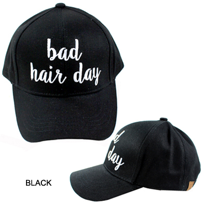 C.C EMBROIDERED CAP/BED HAIR DAY(CC0002-BA2017)