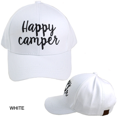 C.C EMBROIDERED CAP/HAPPY CAMPER(CC0005-BA2017)