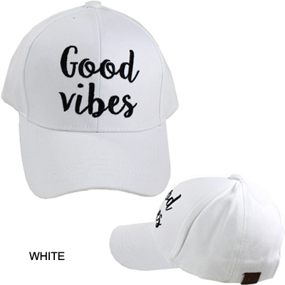 C.C EMBROIDERED CAP/GOOD VIBES(CC0007-BA2017)