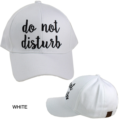 C.C EMBROIDERED CAP/DO NOT DISTURB(CC0008-BA2017)