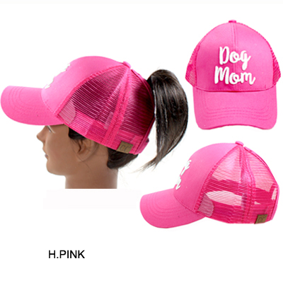 C.C PONY W/3D EMBROIDERED CAP/DOG MOM(CC0013-BT10)