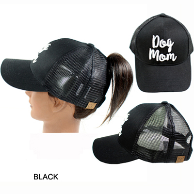 C.C PONY W/3D EMBROIDERED CAP/DOG MOM(CC0013-BT10)