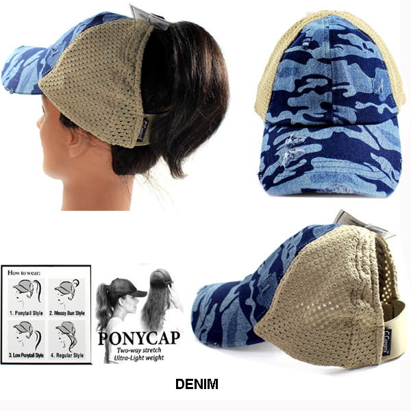 C.C WASHED CAMOUFLAGE STTETCHY CAP(CC0024-BT787)