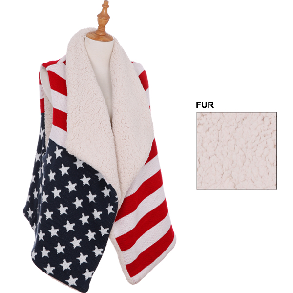 FASHION FLAG VEST(CLA0080-AO6150)