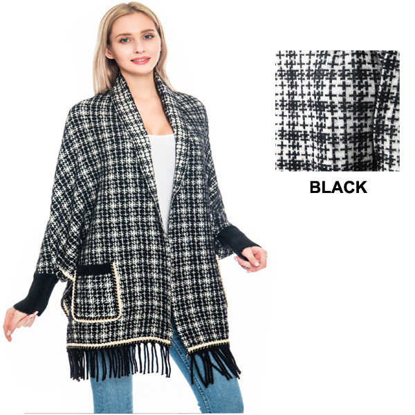 FASHION DESIGN LOOK WRAP PONCHO(CLA0081-P6011)