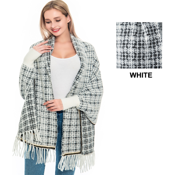 FASHION DESIGN LOOK WRAP PONCHO(CLA0081-P6011)