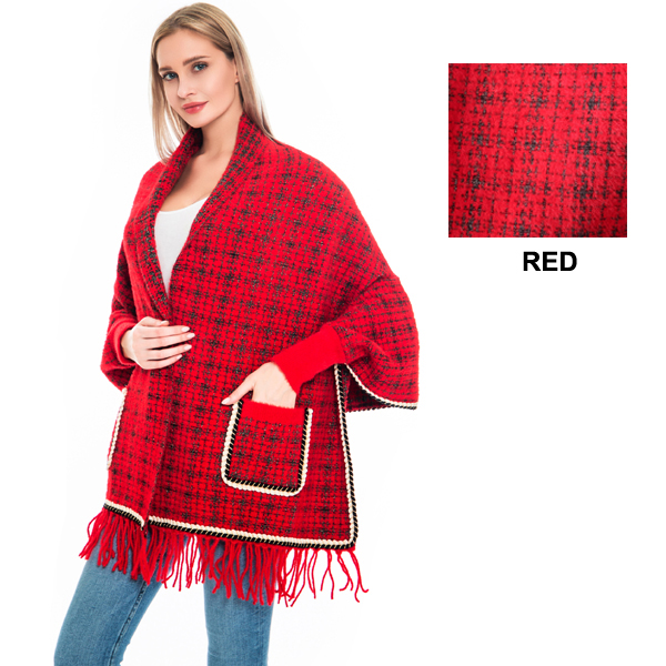 FASHION DESIGN LOOK WRAP PONCHO(CLA0081-P6011)