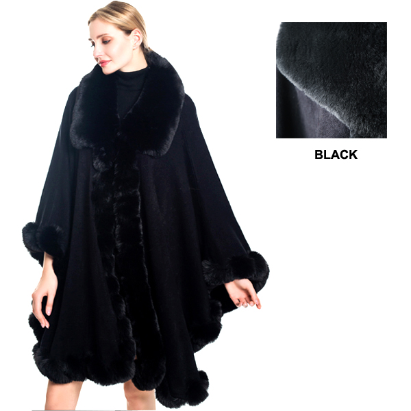 FASHION MINK LOOK WRAP PONCHO(CLA0083-P6022)