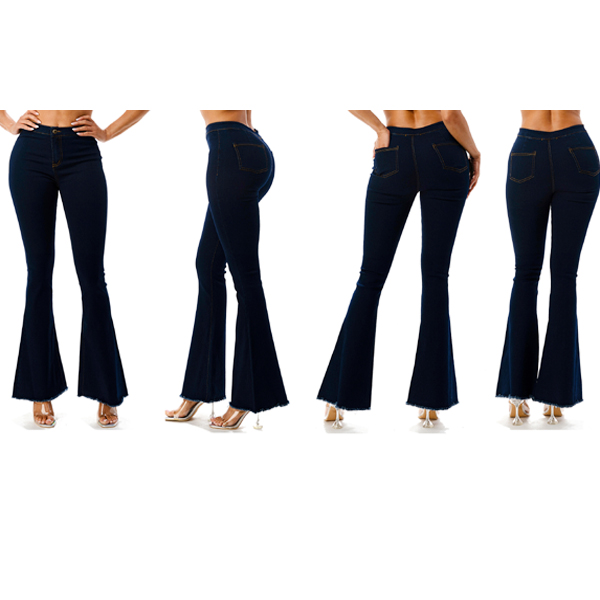 6PC-FASHION FLARE JEANS(CLA0084-PDM6813)