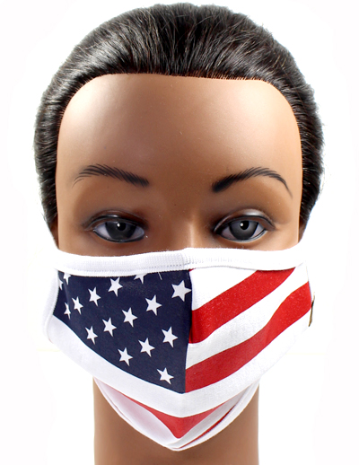 DZ-C.C FASHION USA FLAG PRINT MASK(CM0001-MASK4)