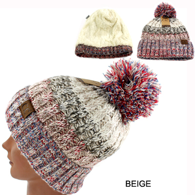 DZ-C.C CUFFED BEANIE W WARM LINING INS(CP0004-HAT1816)