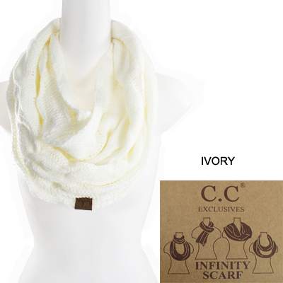 6PC-C.C KNITTED SCARF(CS0001-SF800)