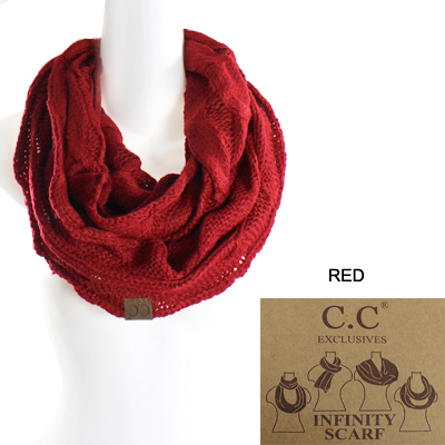 6PC-C.C KNITTED SCARF(CS0001-SF800)