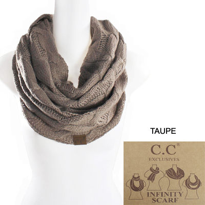 6PC-C.C KNITTED SCARF(CS0001-SF800)