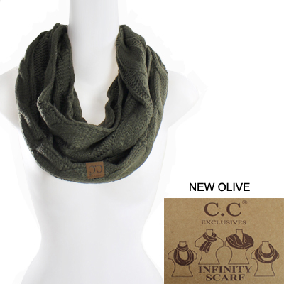 6PC-C.C KNITTED SCARF(CS0001-SF800)