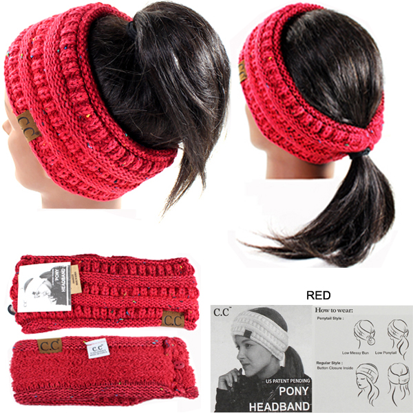 DZ-C.C OMBRE RIBBED PONYTAIL H/BAND(CW0007-HB817)