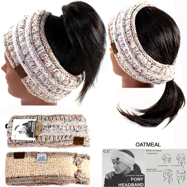 DZ-C.C OMBRE RIBBED PONYTAIL H/BAND(CW0007-HB817)