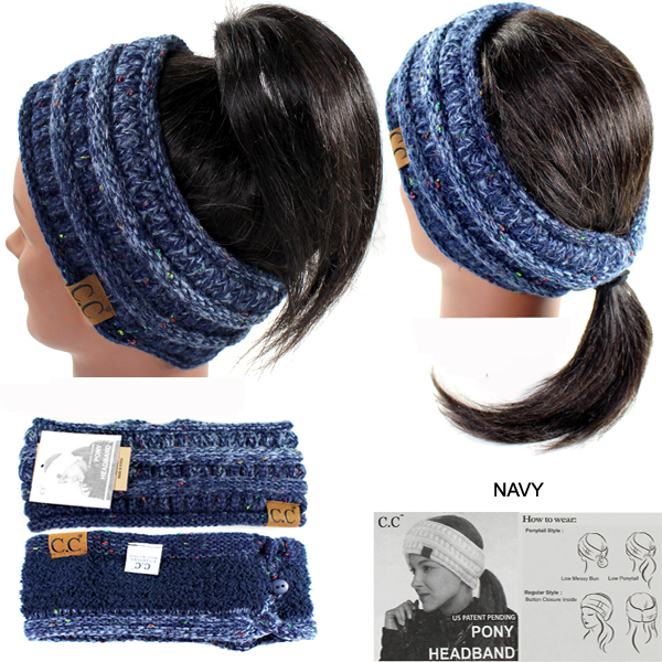 DZ-C.C OMBRE RIBBED PONYTAIL H/BAND(CW0007-HB817)