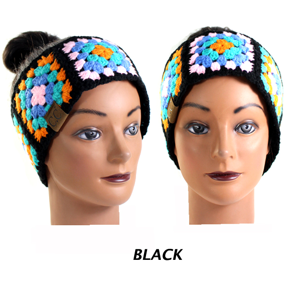 C.C MULTI COLOR CROCHET HEADWRAP(CW0015-HW7393)