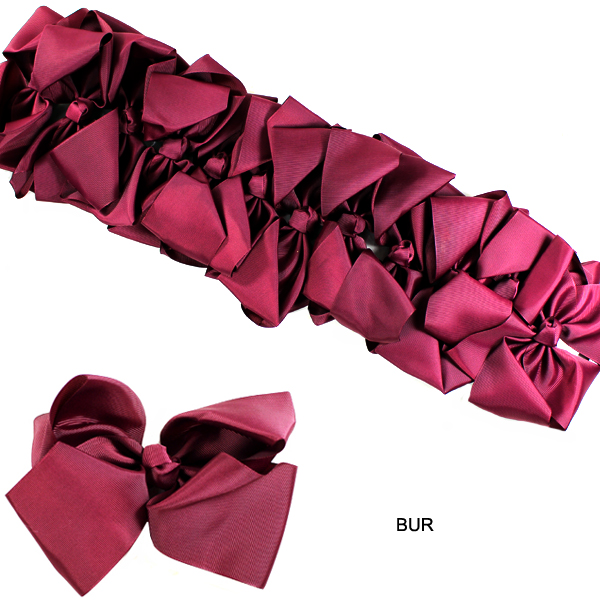 DZ-FASHION JUMBO SIZE COLOR H/BOW8"(DH0001-ELC11181)