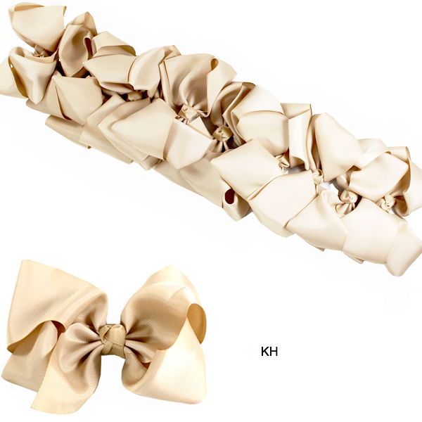 DZ-FASHION JUMBO SIZE COLOR H/BOW8"(DH0001-ELC11181)