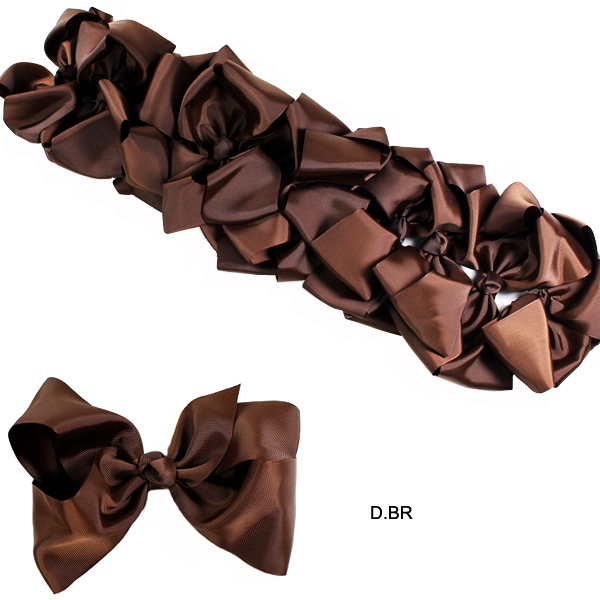 DZ-FASHION JUMBO SIZE COLOR H/BOW8"(DH0001-ELC11181)