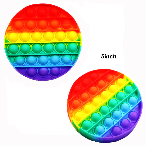 DZ-CIRCLE RAINBOW POP FIDGET TOY5"(DT0015)