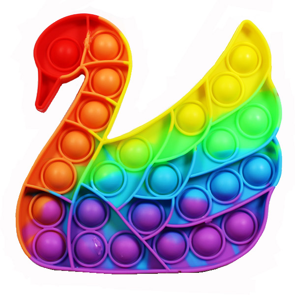 DZ-SWAN RAINBOW POP FIDGET TOY6.5"(DT0018-MSA402)