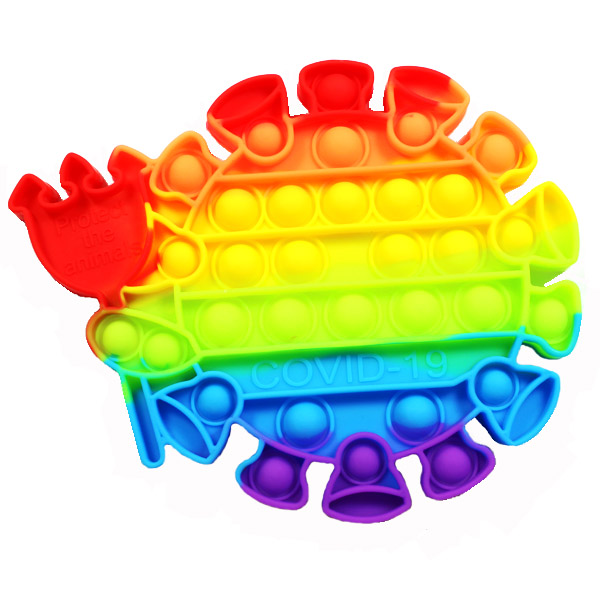 DZ-COVID 19 RAINBOW POP FIDGET TOY7"(DT0020-MSA400)