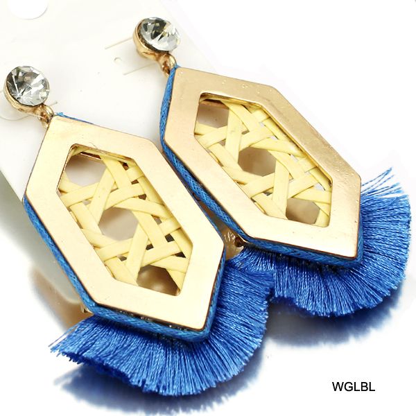 FASHION TASSEL W WOOD ER(EF0110-JCE1075)