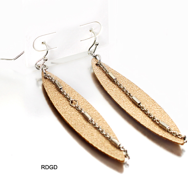 LEATHER METAL NOVELTY FISH HOOK OVER ER(EF0116-ZE1430)