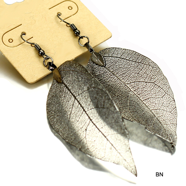 NATURAL LEAF FISH HOOK ER(EF0123-24468)