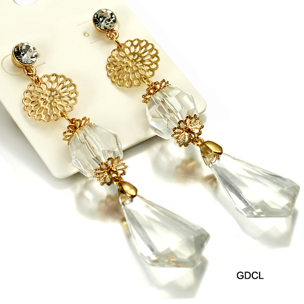 FASHION TASSEL W FLOWER ER(EF0161-JCE502)